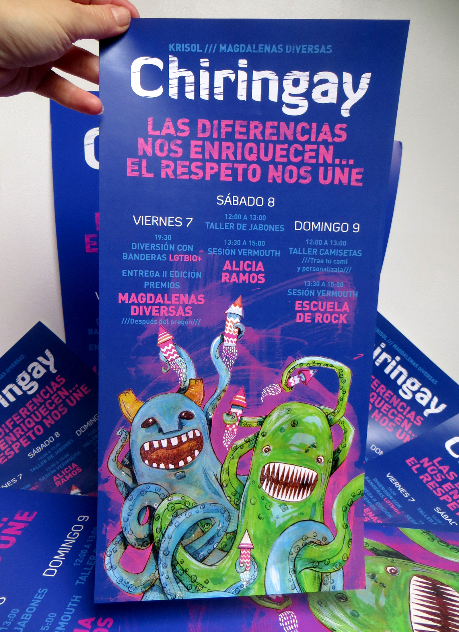 Cartel Chiringay. Laura Bustos Ilustración. 