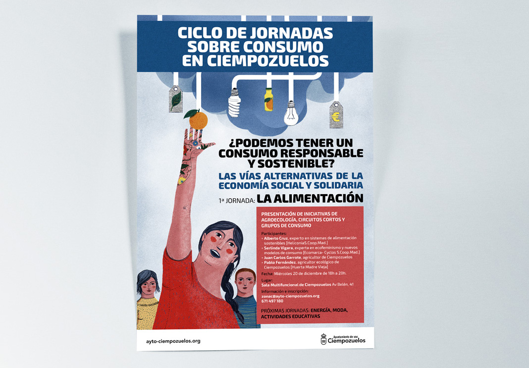 Cartel Ciclo de jornadas sobre consumo en Ciempozuelos