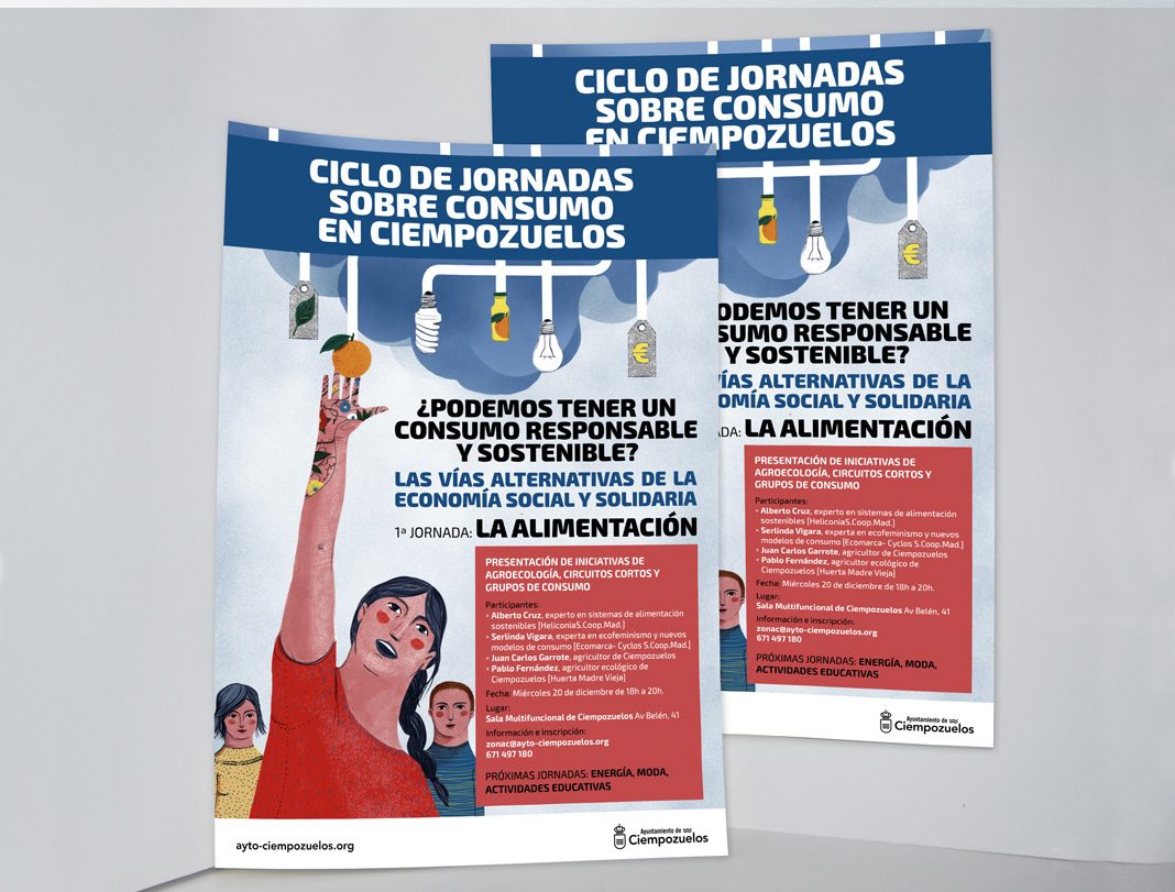 Cartel Ciclo de jornadas sobre consumo en Ciempozuelos