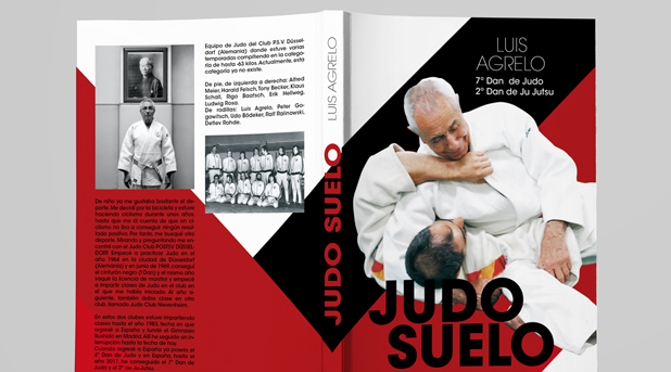 Judo suelo, diseño de libro