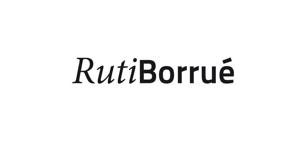 Diseño Logotipo Ruti Borrué. Tocados con material reciclado