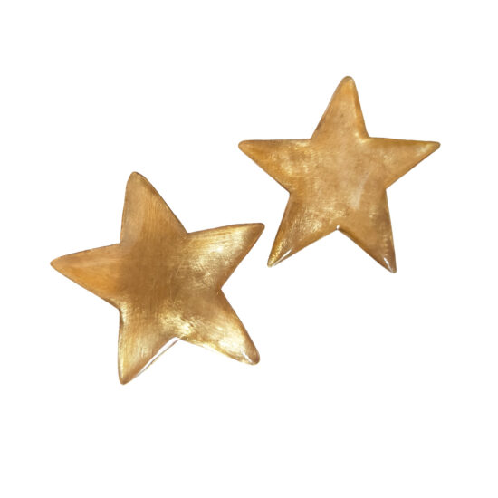 Pendientes de estrellas doradas
