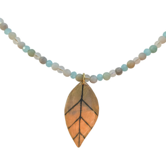 Collar hoja de latón