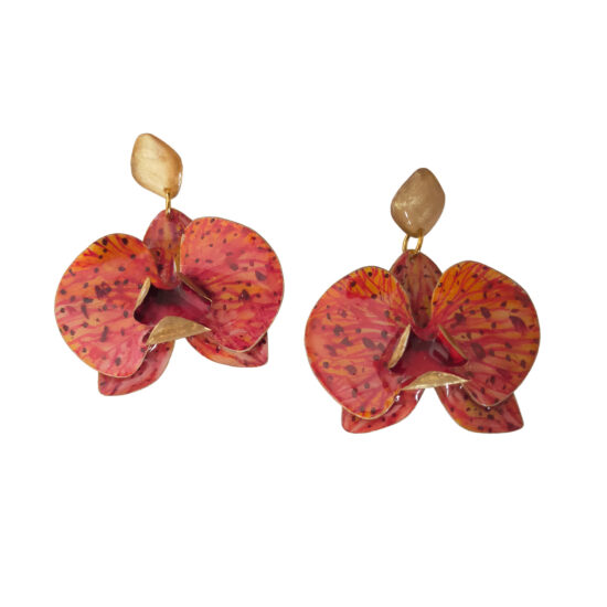 Orquídea latón y acuarelas 1