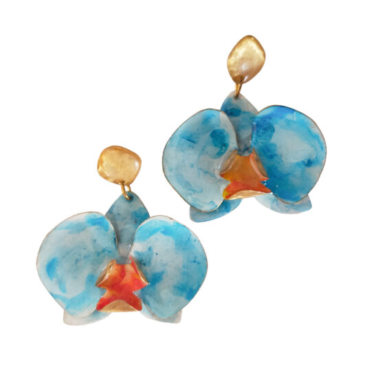 Orquídea latón y acuarelas 2