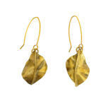 Pendientes hojas de latón 4